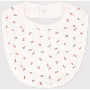 Petit Bateau Bavoir unitaire en coton Blanc Marshmallow/Blanc Multico TU