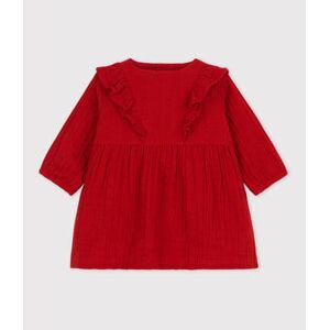 Petit Bateau Robe manches longues bebe en gaze de coton Stop 18M