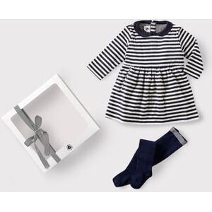 Petit Bateau Coffret cadeau bebe robe et collants Variante 1 18M