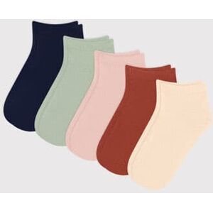 Petit Bateau 5 paires de chaussettes en coton unies enfant Variante 1 P23/26