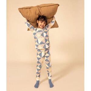 Petit Bateau Pyjama patchwork petite fille en coton Blanc Avalanche/ Multico 6A