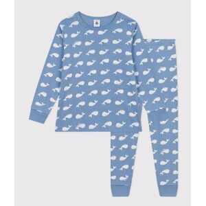 Petit Bateau Pyjama en coton imprime baleine enfant Bleu Beach/ Marshmallow 8A