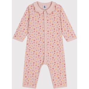 Petit Bateau Pyjama sans pieds imprime fleurs en coton bebe Rose Saline/Blanc Multico 36M