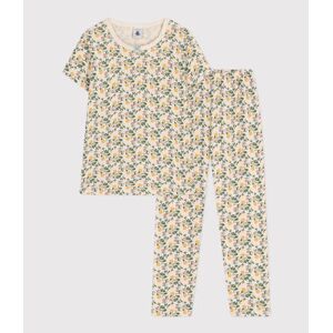 Petit Bateau Pyjama en coton imprime motif fleurs enfant Blanc Avalanche/ Multico 5A