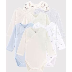 Petit Bateau Lot surprise de 7 bodies naissance manches longues bebe garcon Variante 1 NAI