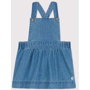 Petit Bateau Robe sans manche bebe en denim leger Bleu Denim Clair 24M