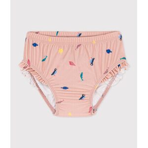 Petit Bateau Culotte de bain bebe en matiere recyclee Rose Saline/Blanc Multico 6M