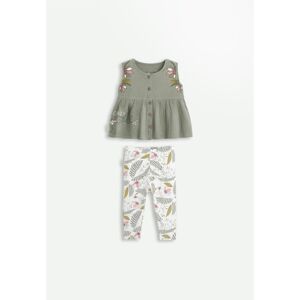 Petit Beguin Ensemble bebe blouse en gaze de coton et legging Crazy Colibri