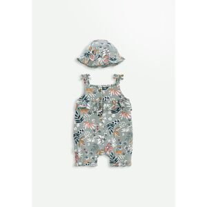 Petit Béguin Combishort bébé et chapeau en gaze de coton Palaos - Publicité