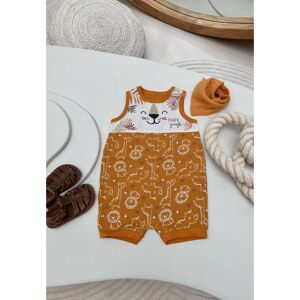 Petit Beguin Barboteuse bebe en gaze de coton Little Safari