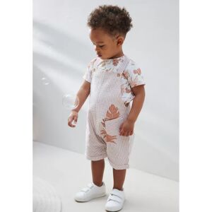 Petit Beguin Ensemble salopette bebe et t-shirt Oasis