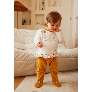 Petit Beguin Pyjama bebe en velours Charlie