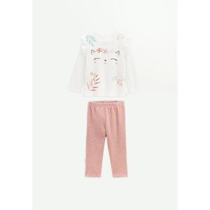 Petit Beguin Pyjama bebe 2 pieces en velours Rosa