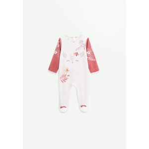 Petit Beguin Pyjama bebe en velours Oma Biche