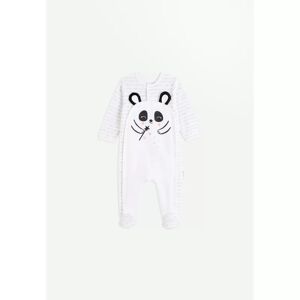 Petit Beguin Pyjama bebe en velours ouverture pont Little Panda