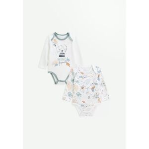 Petit Beguin Lot de 2 bodies bebe manches longues Scotty