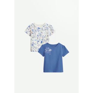 Petit Beguin Lot de 2 t-shirts bebe manches courtes Ocean d'amour