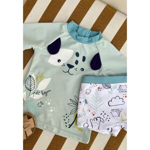 Petit Beguin Maillot de bain bebe 2 pieces t-shirt de protection UV & boxer Elliot