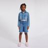 GIVENCHY Veste en denim avec plumetis FILLE 8A Bleu Bleu 8A