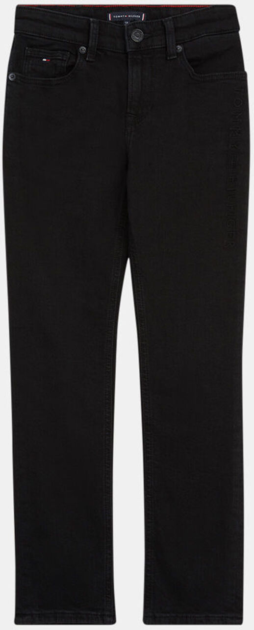 Tommy Hilfiger - Jean en Coton stretch Scanton Used griffe brodée noir Noir