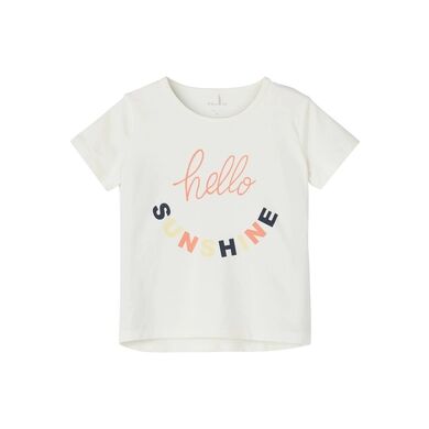 name it T-shirt Nmfdina White Alyssum