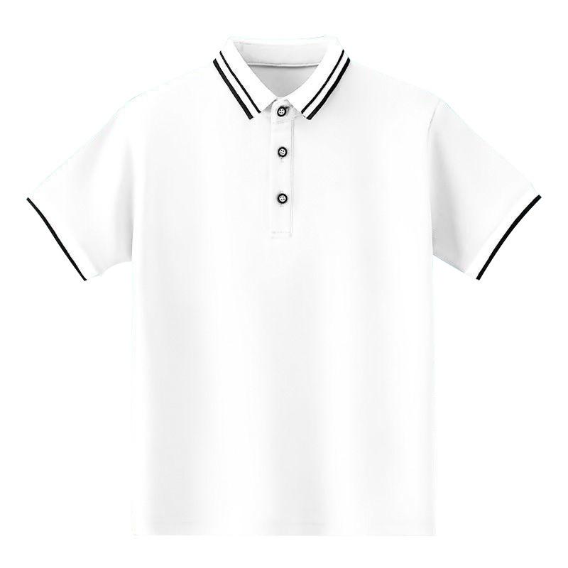 School Uniforms, Children s Clothing, Summer Short-sleeved T-shirts, Boys  Cotton, Medium and Large Children s Striped Polo Shirts