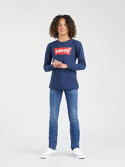 Levi's Teenager 510 Skinny Fit Jeans - Homme - Bleu / Plato