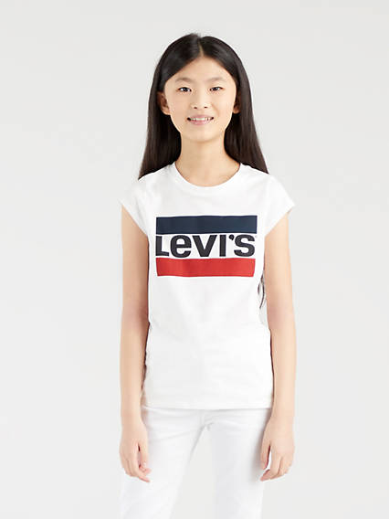 Levi's Teenager Sportswear Logo Tee - Femme - Blanc / White
