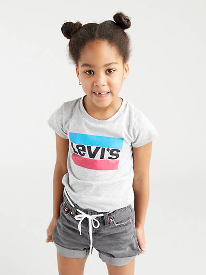 Levi's Kids Sportswear Logo Tee - Femme - Gris / Light Grey Heather