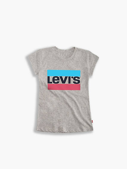Levi's Teenager Sportswear Logo Tee - Femme - Gris / Grey Heather
