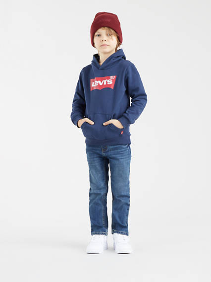 Levi's Kids Batwing Screenprint Hoodie - Homme - Bleu / Dress Blues