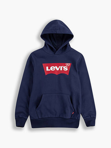 Levi's Teenager Batwing Screenprint Hoodie - Homme - Bleu / Dress Blues