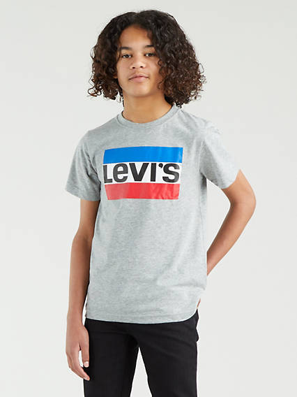Levi's Teenager Sportswear Logo Tee - Homme - Gris / Grey Heather