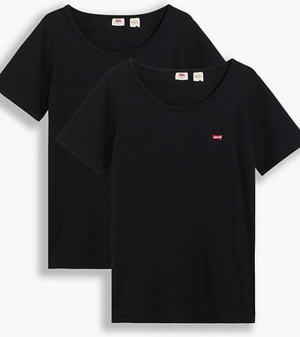 Levi's The Perfect Tee 2 Pack (Plus) - Femme - Neutral / Mineral Black