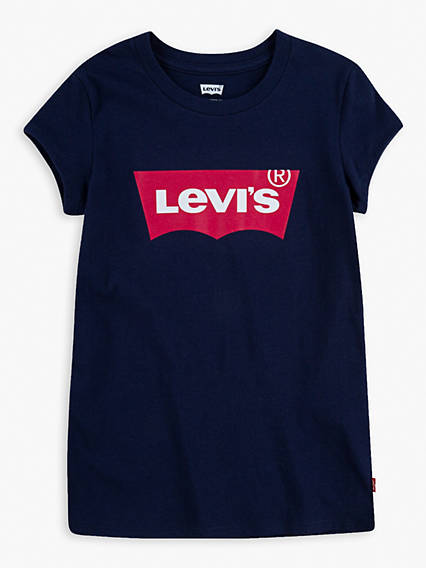 Levi's Kids Batwing Tee - Femme - Bleu / Tea Tree