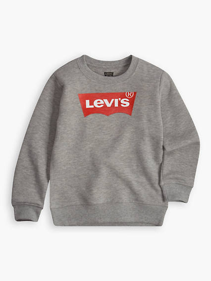 Levi's Kids Batwing Crew Neck Sweatshirt - Homme - Gris / Grey Heather