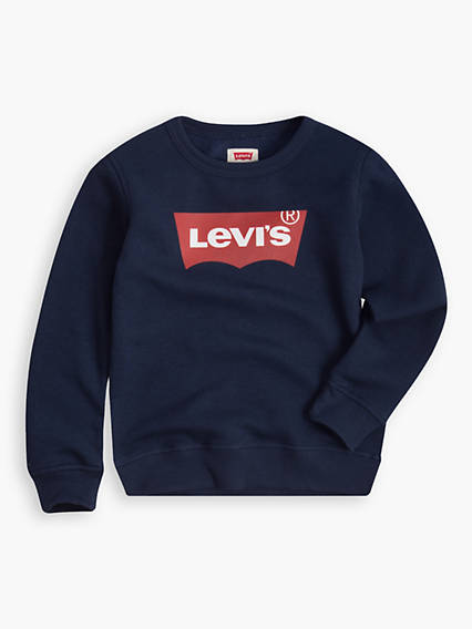 Levi's Kids Batwing Crewneck - Homme - Bleu / Dress Blues