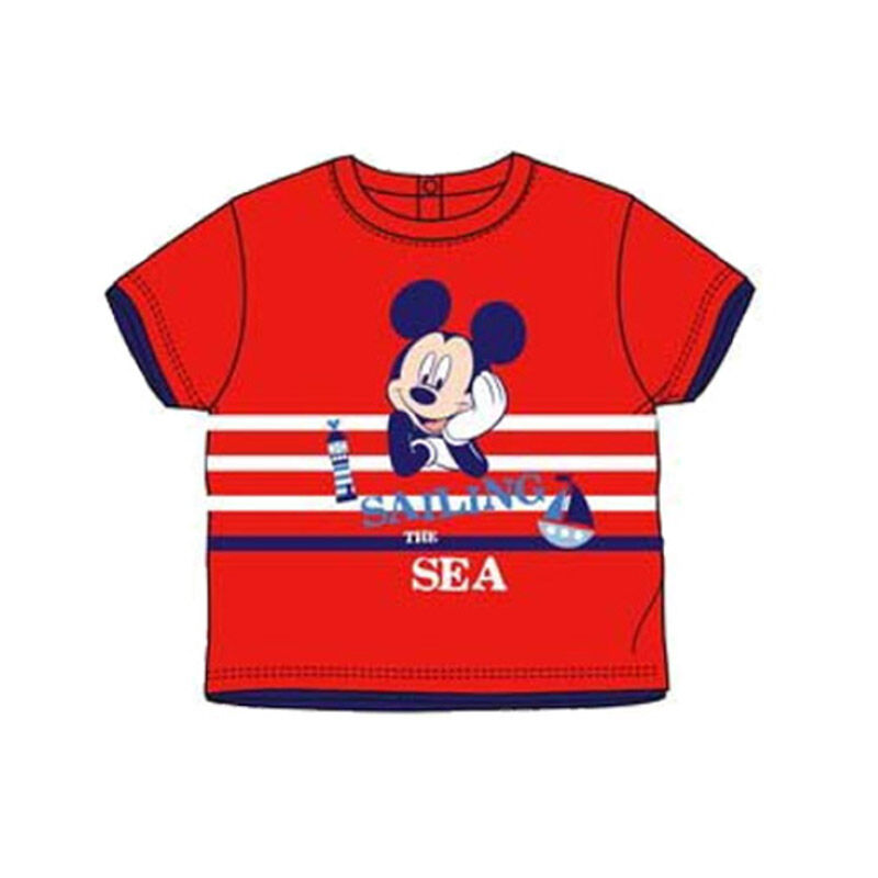 Disney Βρεφικό T-shirt Χρώματος Κόκκινο Mickey Disney AQE0277