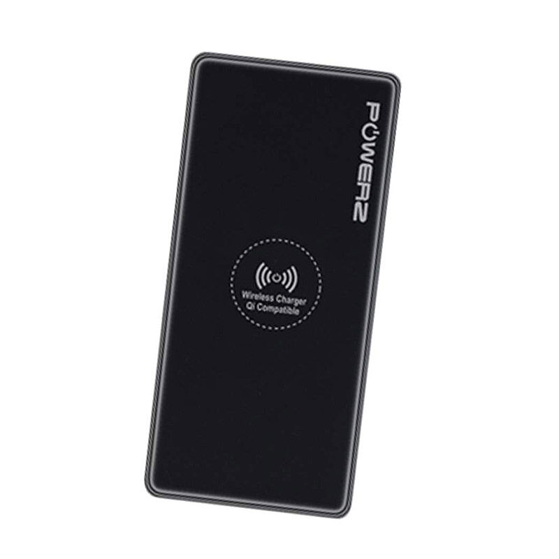 Powerz Power Bank 10000mAh Ασύρματης Φόρτισης με 2 Θύρες USB Χρώματος Μαύρο PowerZ R167403