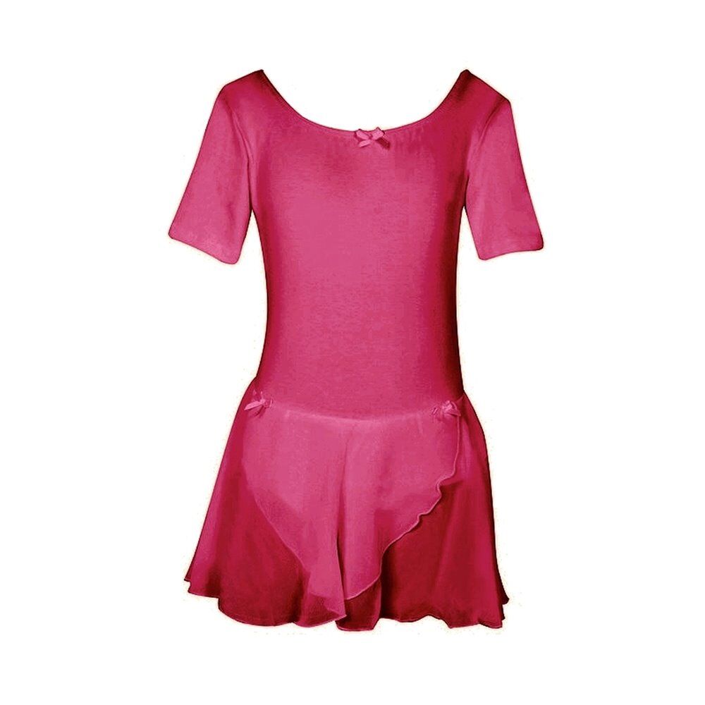 go dance παιδικό t-shirt bodies with skirt  - fouchsia