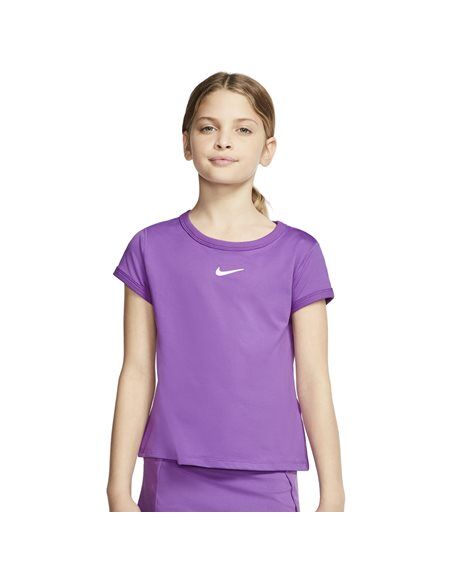 nike t-shirt nkct dry top  - purple