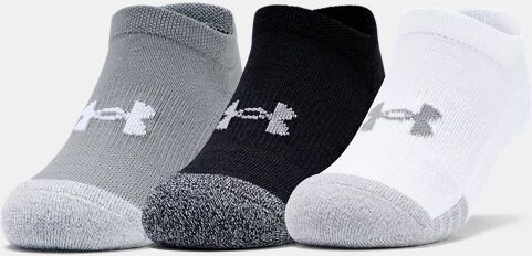 Under Armour Youth HeatGear No Show Socks 3-Pack Gray Size: (YMD)