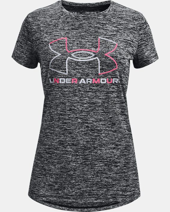 Under Armour Girls' UA Tech™ Big Logo Twist Short Sleeve Black Size: (YXS)