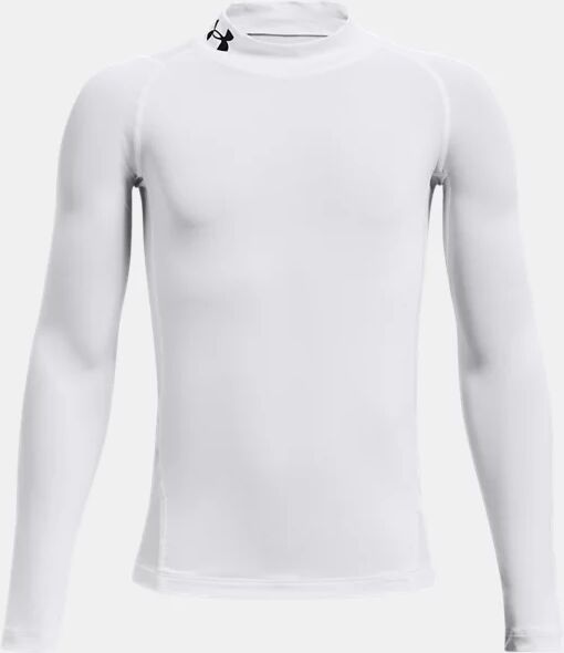 Under Armour Boys' HeatGear Mock Long Sleeve White Size: (YLG)