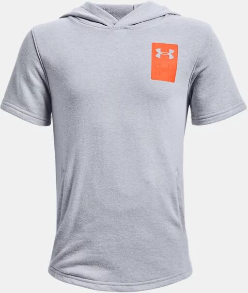 Under Armour Boys' UA Rival Terry Short Sleeve Hoodie Gray Size: (YXS)