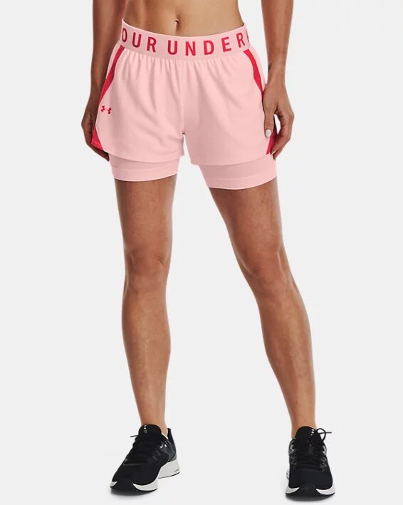 Under Armour Women's UA Play Up 2-in-1 Shorts Pink Size: (SM)