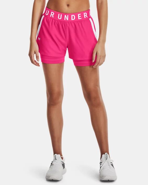 Under Armour Women's UA Play Up 2-in-1 Shorts Pink Size: (SM)