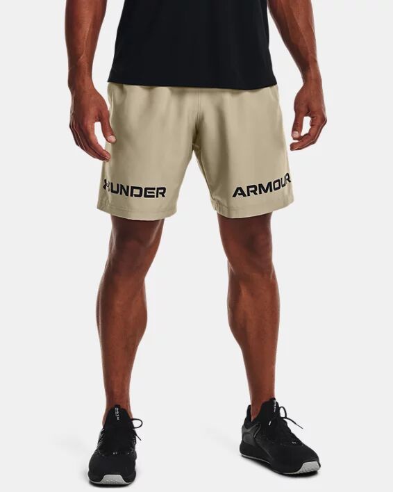 Under Armour Men's UA Woven Graphic Wordmark Shorts Gray Size: (SM)