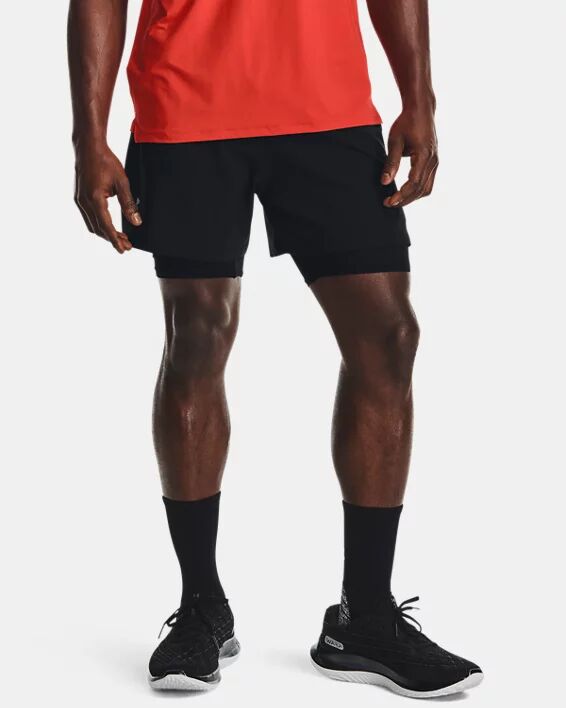Under Armour Men's UA Iso-Chill Run 2-in-1 Shorts Black Size: (MD)