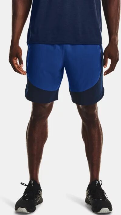 Under Armour Men's UA HIIT Woven Colorblock Shorts Blue Size: (LG)